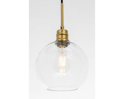 Elegant Pendant Light - Brass, L 8" (LD6206BR)