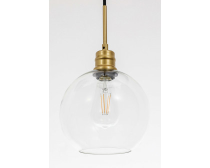 Elegant Pendant Light - Brass, L 8" (LD6206BR)