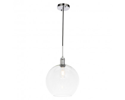 Elegant Pendant Light - Chrome, L 12.5" (LD6208C)