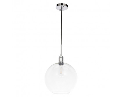 Elegant Pendant Light - Chrome, L 12.5" (LD6208C)