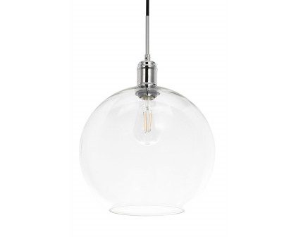 Elegant Pendant Light - Chrome, L 12.5" (LD6208C)