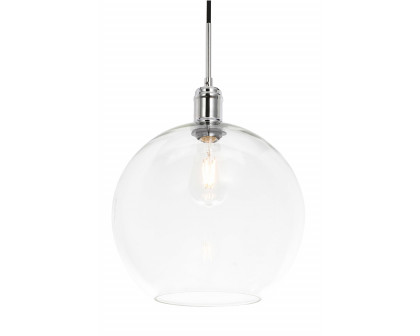 Elegant Pendant Light - Chrome, L 12.5" (LD6208C)