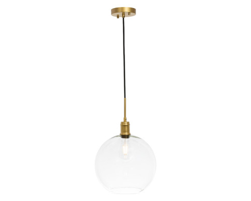 Elegant Pendant Light - Brass, L 12.5" (LD6209BR)