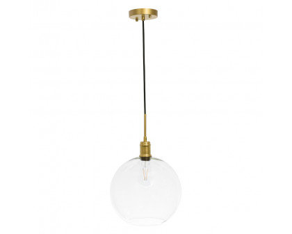 Elegant Pendant Light - Brass, L 12.5" (LD6209BR)