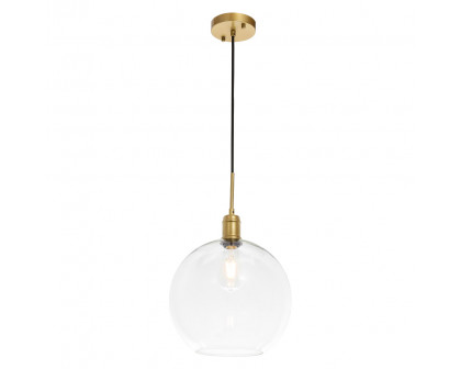 Elegant Pendant Light - Brass, L 12.5" (LD6209BR)