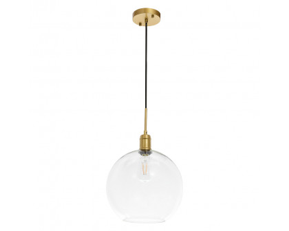 Elegant Pendant Light - Brass, L 12.5" (LD6209BR)