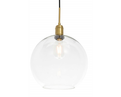 Elegant Pendant Light - Brass, L 12.5" (LD6209BR)