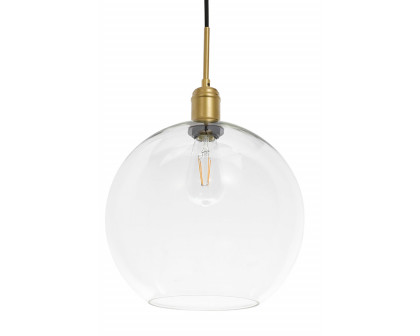 Elegant Pendant Light - Brass, L 12.5" (LD6209BR)