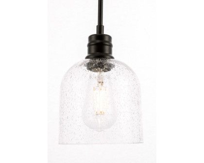 Elegant Pendant Light - Black, L 6" (LD6210BK)