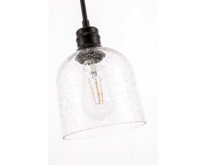 Elegant Pendant Light - Black, L 6" (LD6210BK)