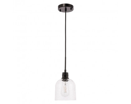 Elegant Pendant Light - Black, L 6" (LD6210BK)