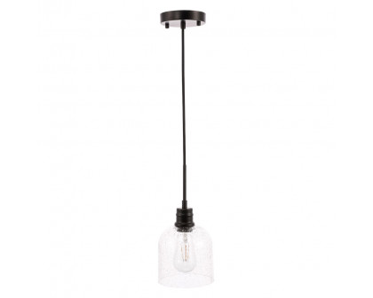 Elegant Pendant Light - Black, L 6" (LD6210BK)