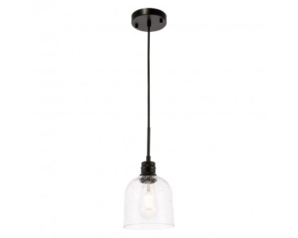 Elegant Pendant Light - Black, L 6" (LD6210BK)