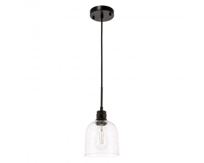 Elegant Pendant Light - Black, L 6" (LD6210BK)