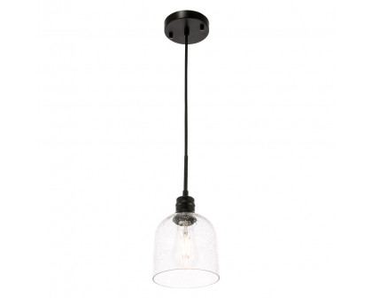 Elegant Pendant Light - Black, L 6" (LD6210BK)