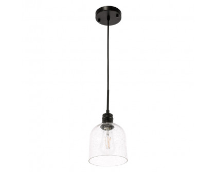 Elegant Pendant Light - Black, L 6" (LD6210BK)