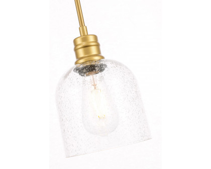 Elegant Pendant Light - Brass, L 6" (LD6212BR)