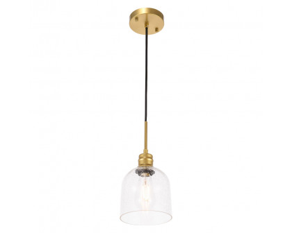 Elegant Pendant Light - Brass, L 6" (LD6212BR)