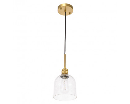 Elegant Pendant Light - Brass, L 6" (LD6212BR)