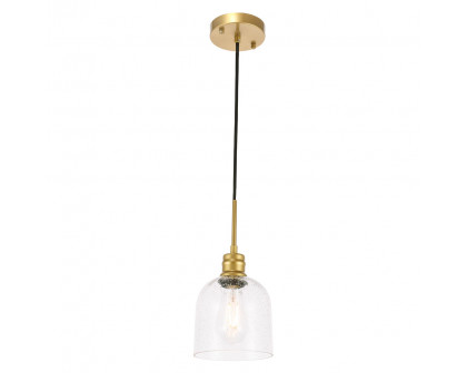 Elegant Pendant Light - Brass, L 6" (LD6212BR)