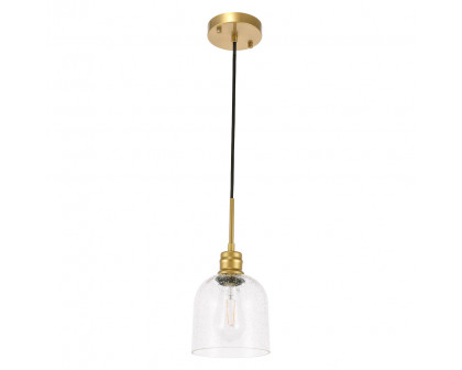 Elegant Pendant Light - Brass, L 6" (LD6212BR)