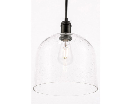 Elegant Pendant Light - Black, L 10" (LD6213BK)