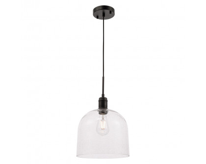 Elegant Pendant Light - Black, L 10" (LD6213BK)