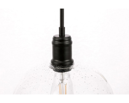 Elegant Pendant Light - Black, L 10" (LD6213BK)