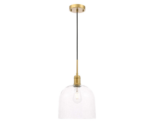 Elegant Pendant Light - Brass, L 10" (LD6215BR)