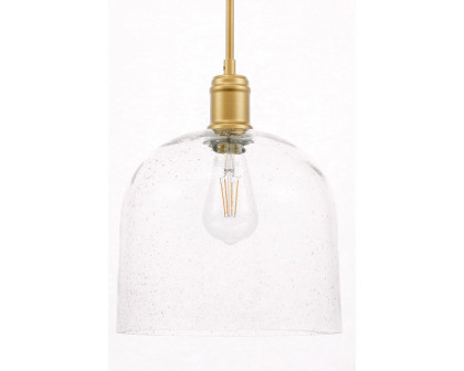 Elegant Pendant Light - Brass, L 10" (LD6215BR)