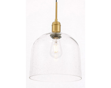 Elegant Pendant Light - Brass, L 10" (LD6215BR)