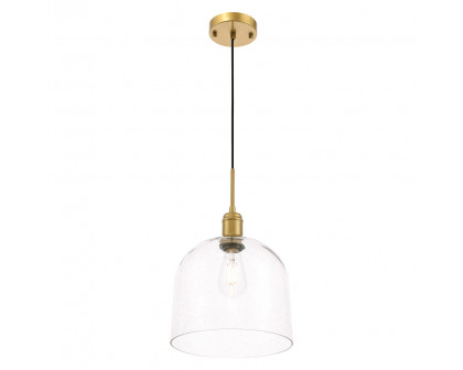 Elegant Pendant Light - Brass, L 10" (LD6215BR)