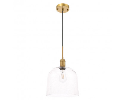 Elegant Pendant Light - Brass, L 10" (LD6215BR)