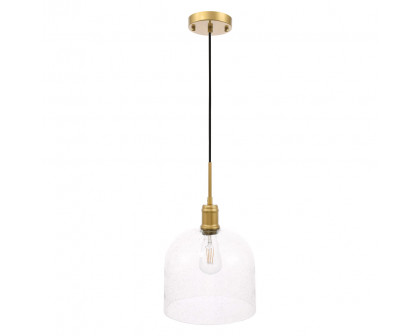 Elegant Pendant Light - Brass, L 10" (LD6215BR)