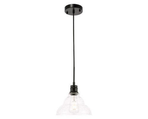 Elegant Pendant Light - Black, L 8.5" (LD6216BK)