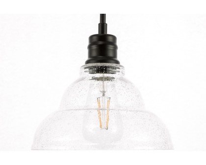 Elegant Pendant Light - Black, L 8.5" (LD6216BK)