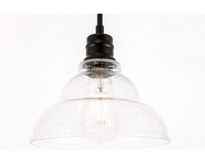 Elegant Pendant Light - Black, L 8.5" (LD6216BK)