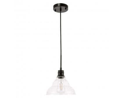 Elegant Pendant Light - Black, L 8.5" (LD6216BK)