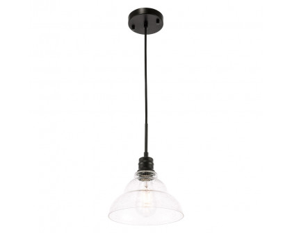 Elegant Pendant Light - Black, L 8.5" (LD6216BK)