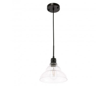 Elegant Pendant Light - Black, L 8.5" (LD6216BK)