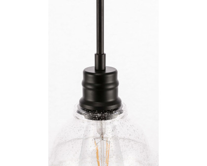 Elegant Pendant Light - Black, L 8.5" (LD6216BK)