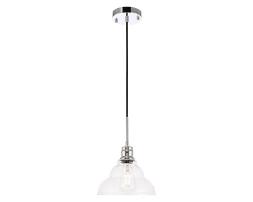 Elegant Pendant Light - Chrome, L 8.5" (LD6217C)