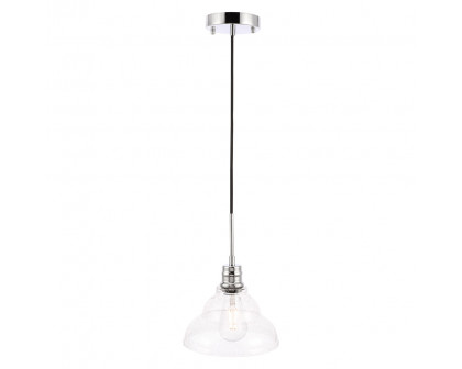 Elegant Pendant Light - Chrome, L 8.5" (LD6217C)