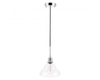 Elegant Pendant Light - Chrome, L 8.5" (LD6217C)