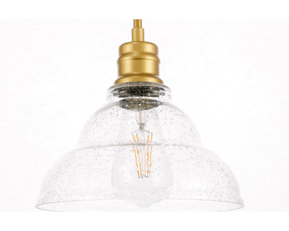 Elegant Pendant Light - Brass, L 8.5" (LD6218BR)