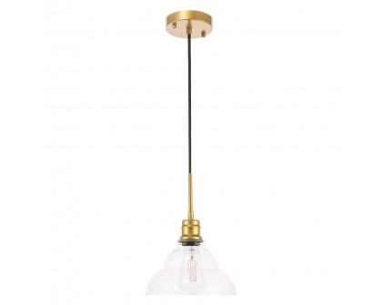 Elegant Pendant Light - Brass, L 8.5" (LD6218BR)