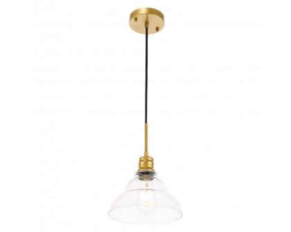 Elegant Pendant Light - Brass, L 8.5" (LD6218BR)