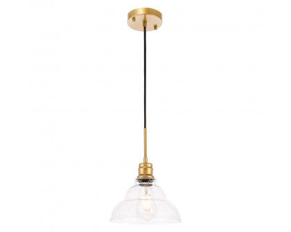 Elegant Pendant Light - Brass, L 8.5" (LD6218BR)