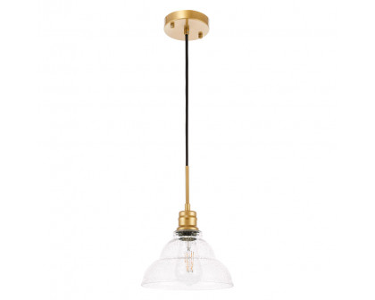 Elegant Pendant Light - Brass, L 8.5" (LD6218BR)