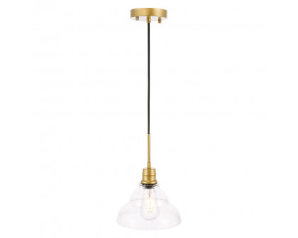 Elegant Pendant Light - Brass, L 8.5" (LD6218BR)